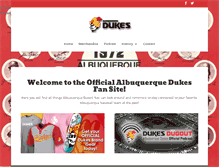 Tablet Screenshot of albuquerquedukes.com